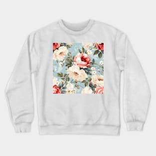 Shabby Chic Flowers Pattern 16 Crewneck Sweatshirt